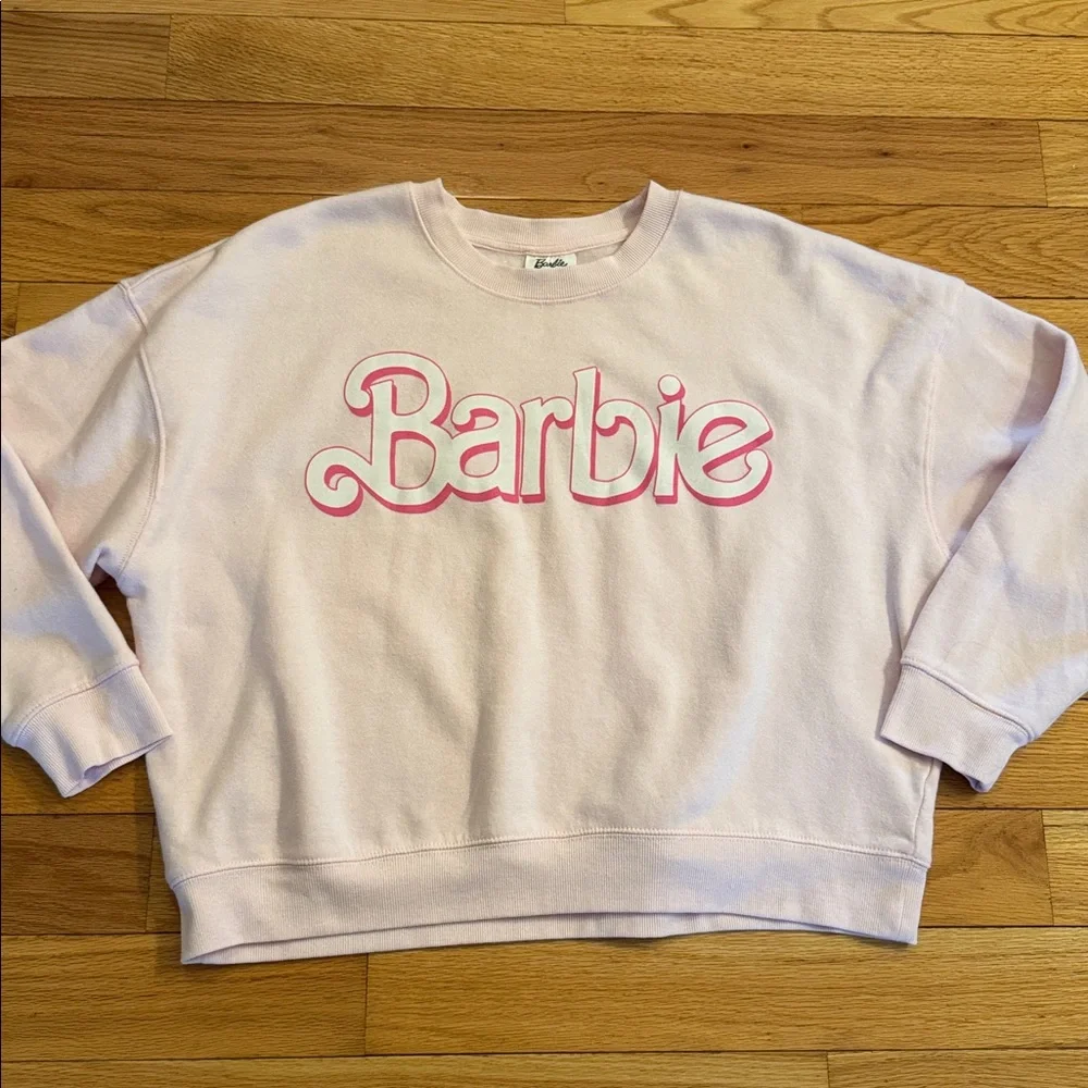 Barbie Pink Cropped Sweatshirt - Picture 6 of 9